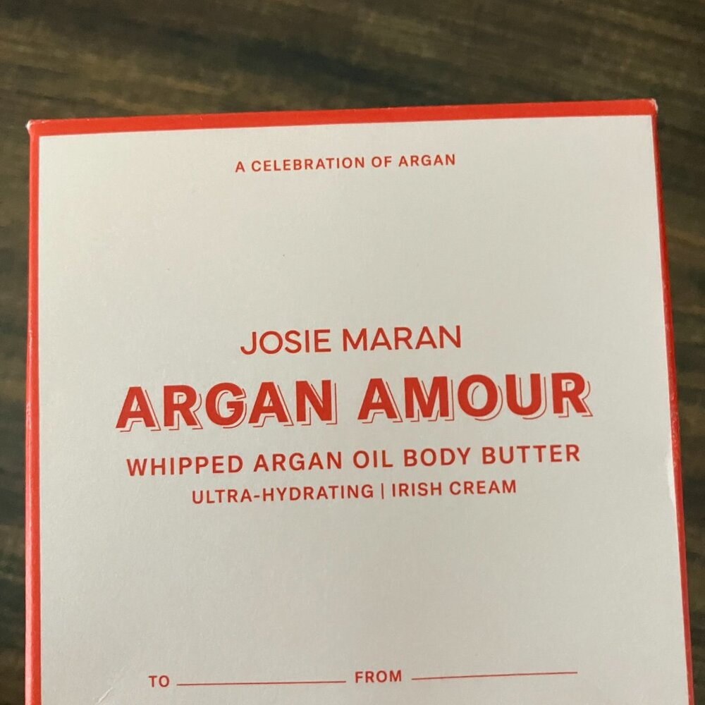Josie Maran Spread Joy Whipped Argan Body Butter w/Box 13.5oz - irish Cream